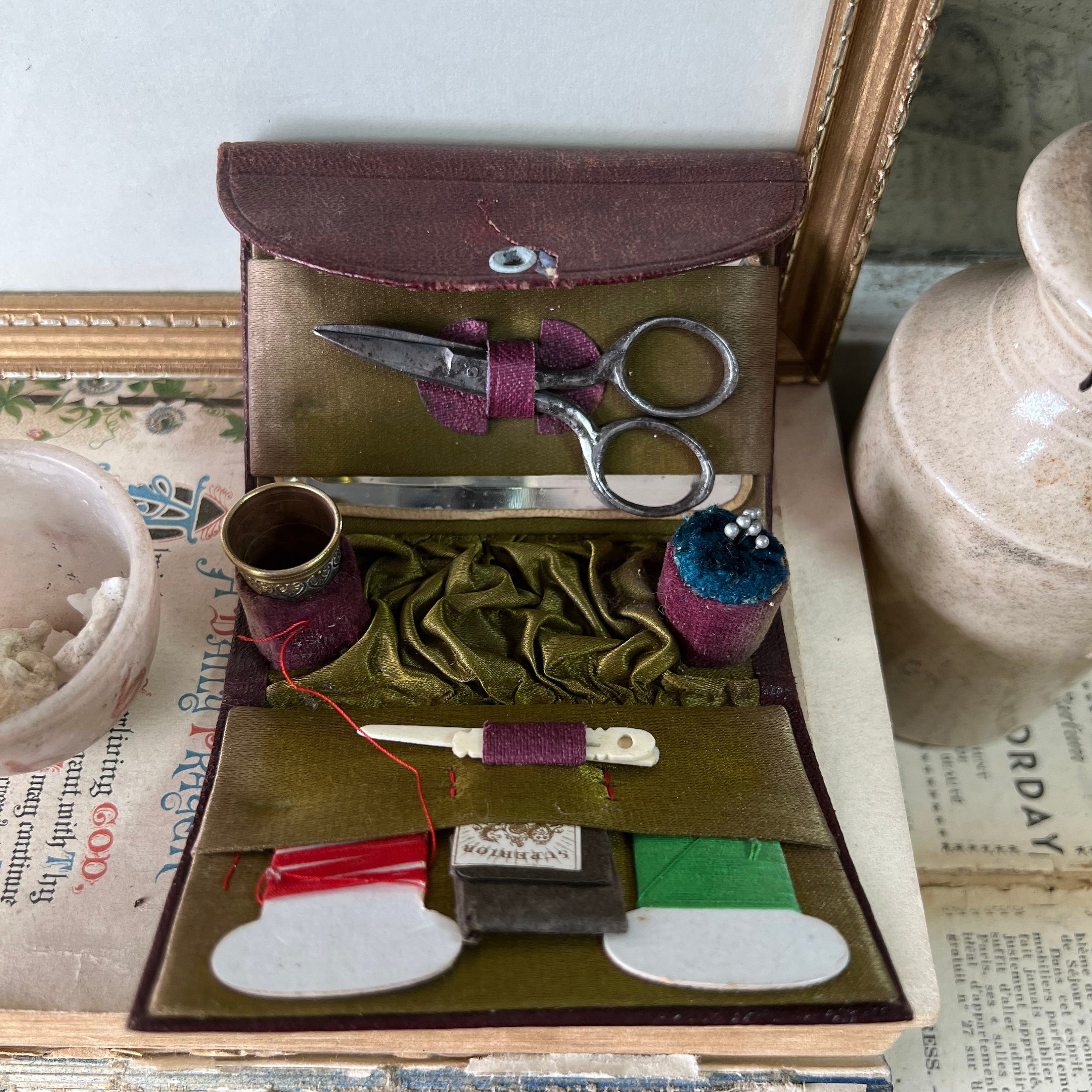 The Blind Mole— Antique Sewing Kit